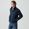 Theory Utility Jacket In Peach Cotton In Blue