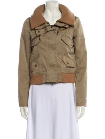 Pre-owned Theory Utility Jacket In Neutral