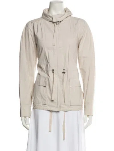 Pre-owned Theory Utility Jacket In Neutral