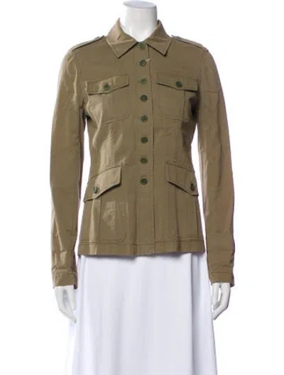 Pre-owned Theory Utility Jacket In Neutral
