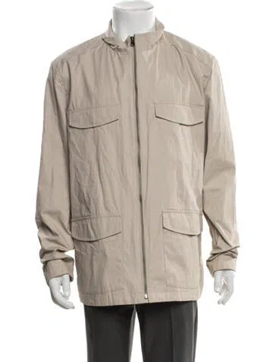 Pre-owned Theory Utility Jacket In Neutral