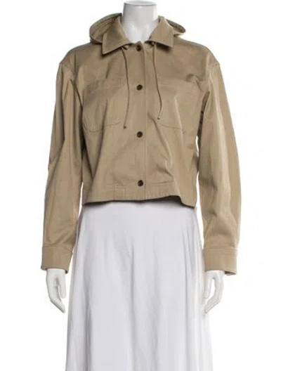 Pre-owned Theory Utility Jacket In Neutrals