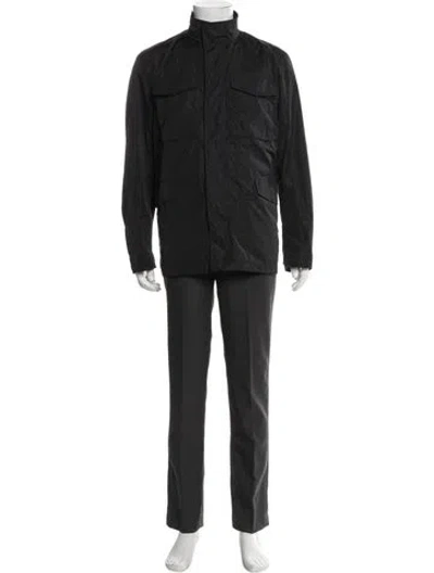 Pre-owned Theory Utility Jacket W/ Tags In Blue