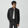Theory Utility Overshirt In Motion Wool In Black