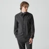 Theory Utility Overshirt In Motion Wool In Gray