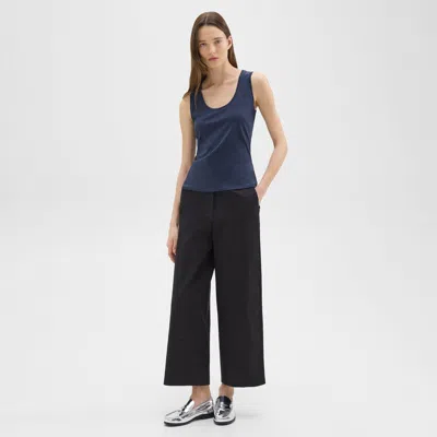 Theory Utility Pant In Organic Cotton In Nocturne Navy