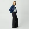 Theory Utility Wide-leg Pant In Neoteric Twill In Black