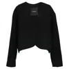 Theory V-neck Jacket In Black Wool In Black