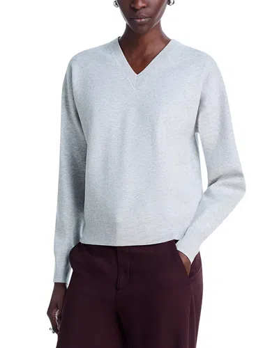 Theory V Neck Light Sweater In Blue