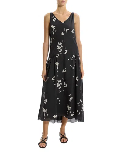 Theory V Neck Sleeveless Dress In Multi