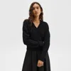 Theory V-neck Sweater In Cashmere In Black