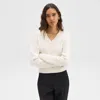 Theory V-neck Sweater In Cashmere In Ivory