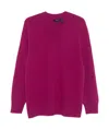 Theory Fine-knit Sweater In Purple