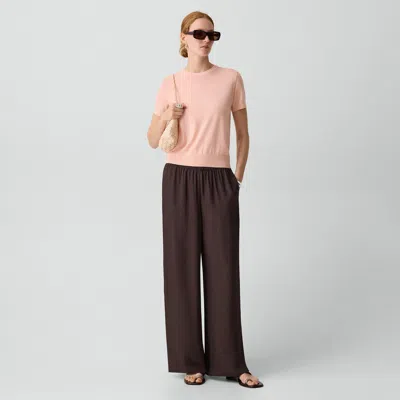 Theory Vented Pull-on Pant In Washed Twill In Brown