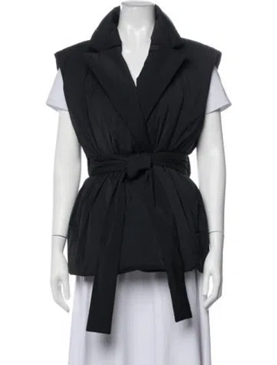 Pre-owned Theory Vest In Black/blue