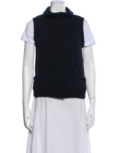 Pre-owned Theory Vest In Blue