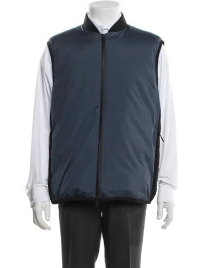 Pre-owned Theory Vest In Blue