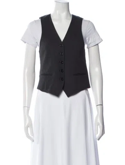 Pre-owned Theory Vest In Gray