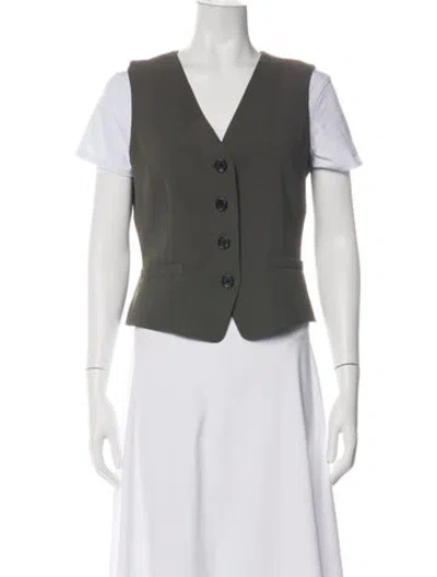 Pre-owned Theory Vest In Green