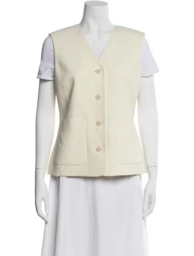 Pre-owned Theory Vest In Neutrals
