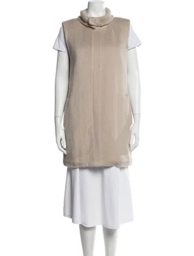 Pre-owned Theory Vest In Neutrals