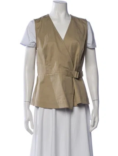 Pre-owned Theory Vest In Neutrals