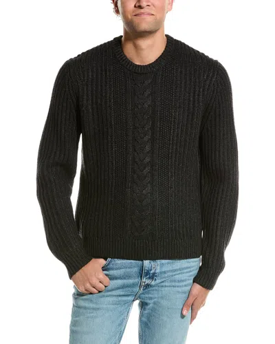 Theory Vilare Wool & Cashmere-blend Crewneck Sweater In Grey