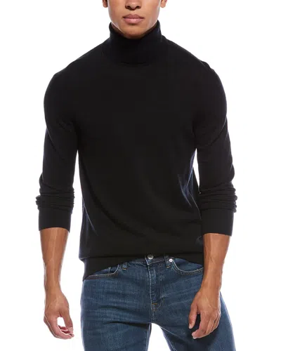 Theory Vilass Wool-blend Turtleneck Sweater In Black