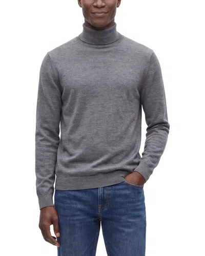Theory Vilass Wool Turtleneck Sweater In Gray