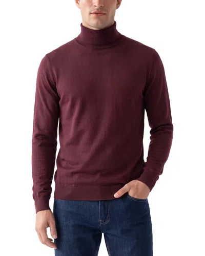 Theory Vilass Wool Turtleneck Sweater In Purple
