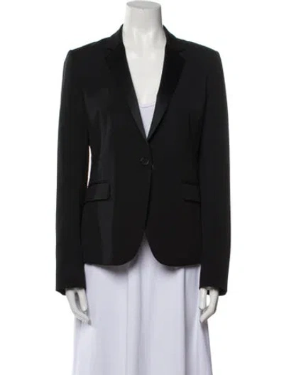 Pre-owned Theory Vintage Wool Blazer In Black