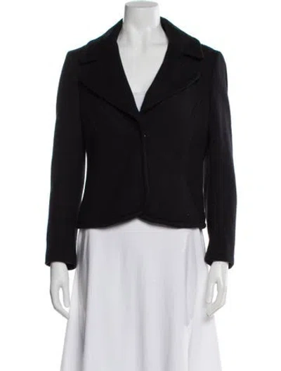 Pre-owned Theory Virgin Wool Blazer In Black