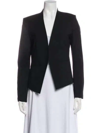 Pre-owned Theory Virgin Wool Blazer In Black