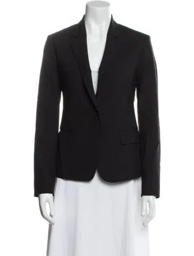 Pre-owned Theory Virgin Wool Blazer In Black
