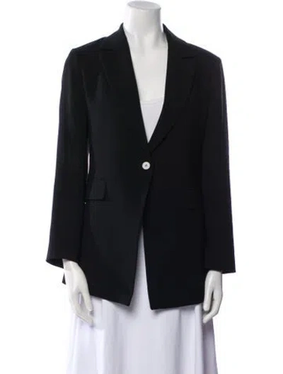 Pre-owned Theory Virgin Wool Blazer In Black