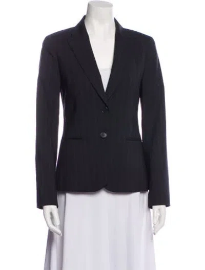 Pre-owned Theory Virgin Wool Blazer In Black