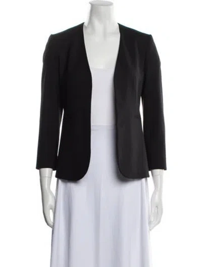 Pre-owned Theory Virgin Wool Blazer In Black