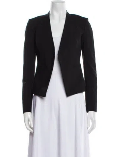 Pre-owned Theory Virgin Wool Blazer In Black
