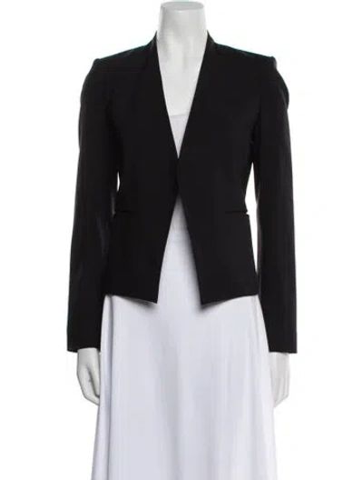Pre-owned Theory Virgin Wool Blazer In Black