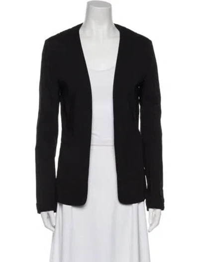 Pre-owned Theory Virgin Wool Blazer In Black