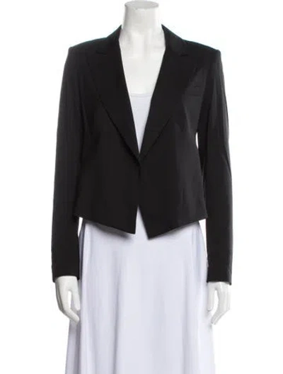 Pre-owned Theory Virgin Wool Blazer In Black