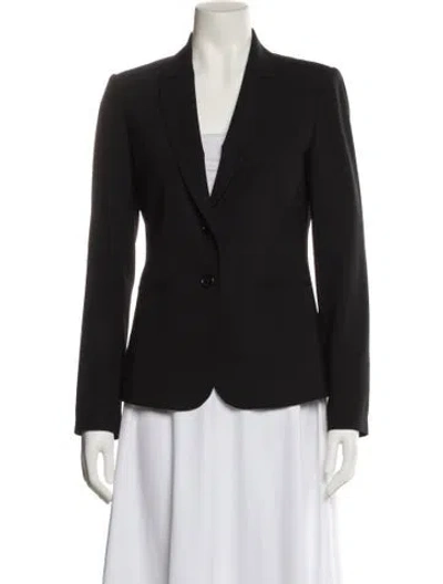 Pre-owned Theory Virgin Wool Blazer In Black