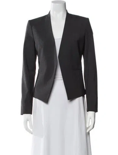 Pre-owned Theory Virgin Wool Blazer In Black