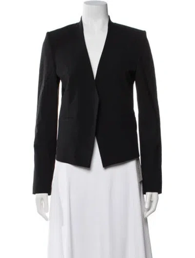 Pre-owned Theory Virgin Wool Blazer In Black