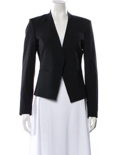 Pre-owned Theory Virgin Wool Blazer In Black