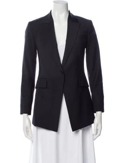 Pre-owned Theory Virgin Wool Blazer In Black