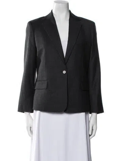Pre-owned Theory Virgin Wool Blazer In Black