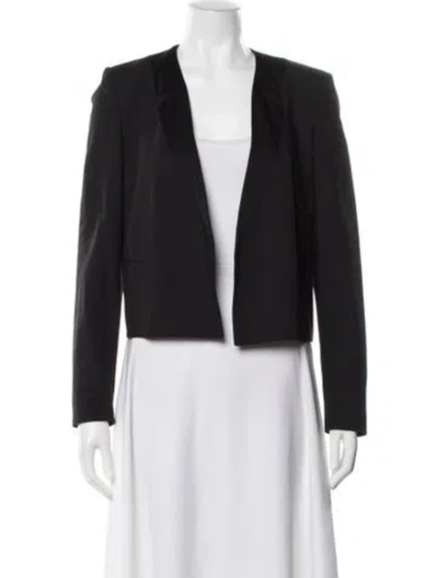 Pre-owned Theory Virgin Wool Blazer In Black