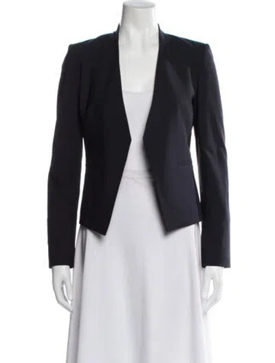 Pre-owned Theory Virgin Wool Blazer In Black