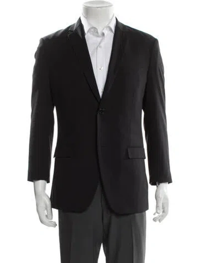 Pre-owned Theory Virgin Wool Blazer In Black